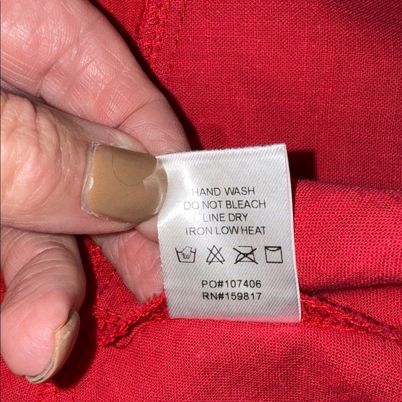 Altar’d‎ State Women's Ruffled Cropped Red Top - Picture 6 of 8